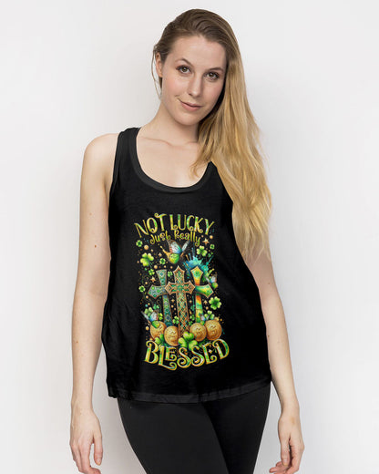 Not Lucky Just Really Blessed Patrick's Day Women's All Over Print Shirt - Tltr0301244, easychoo.com