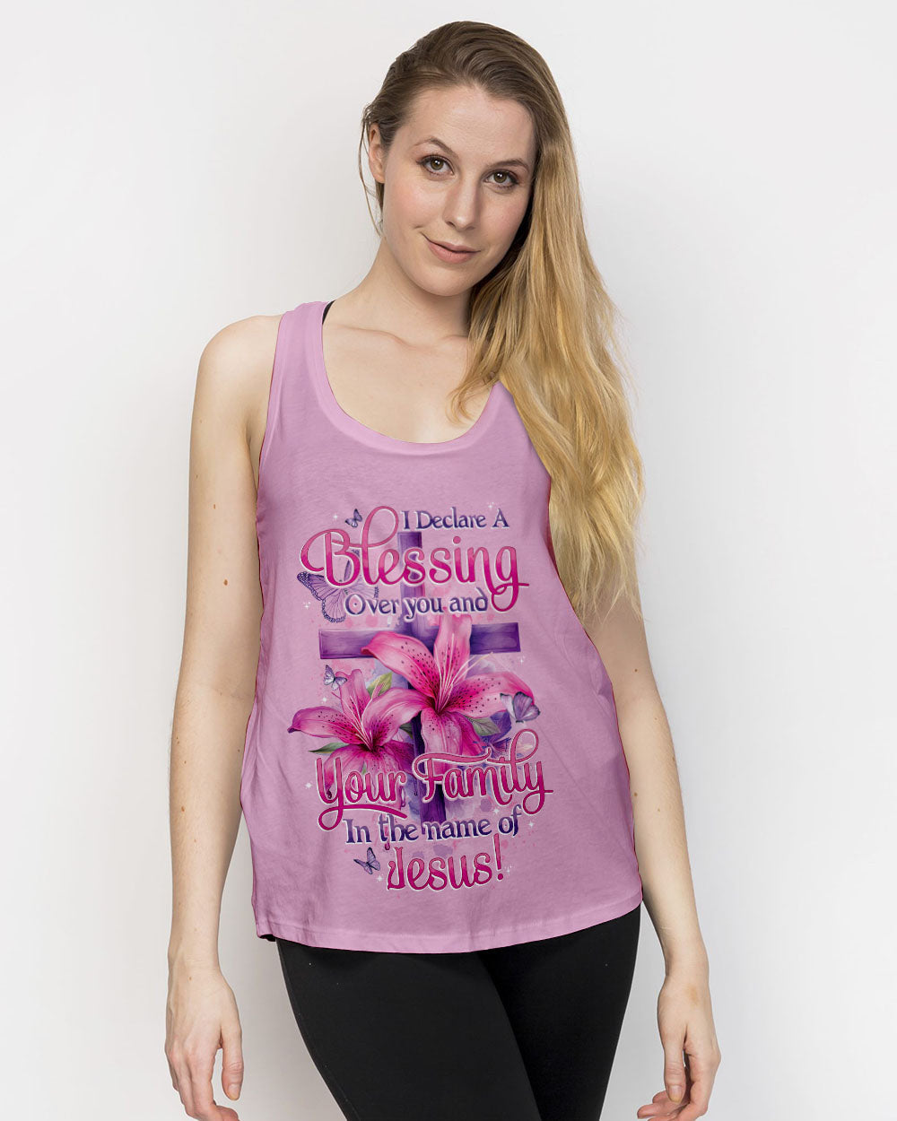 Blessing In The Name Of Jesus Women's All Over Print Shirt - Tytd2201242, easychoo.com