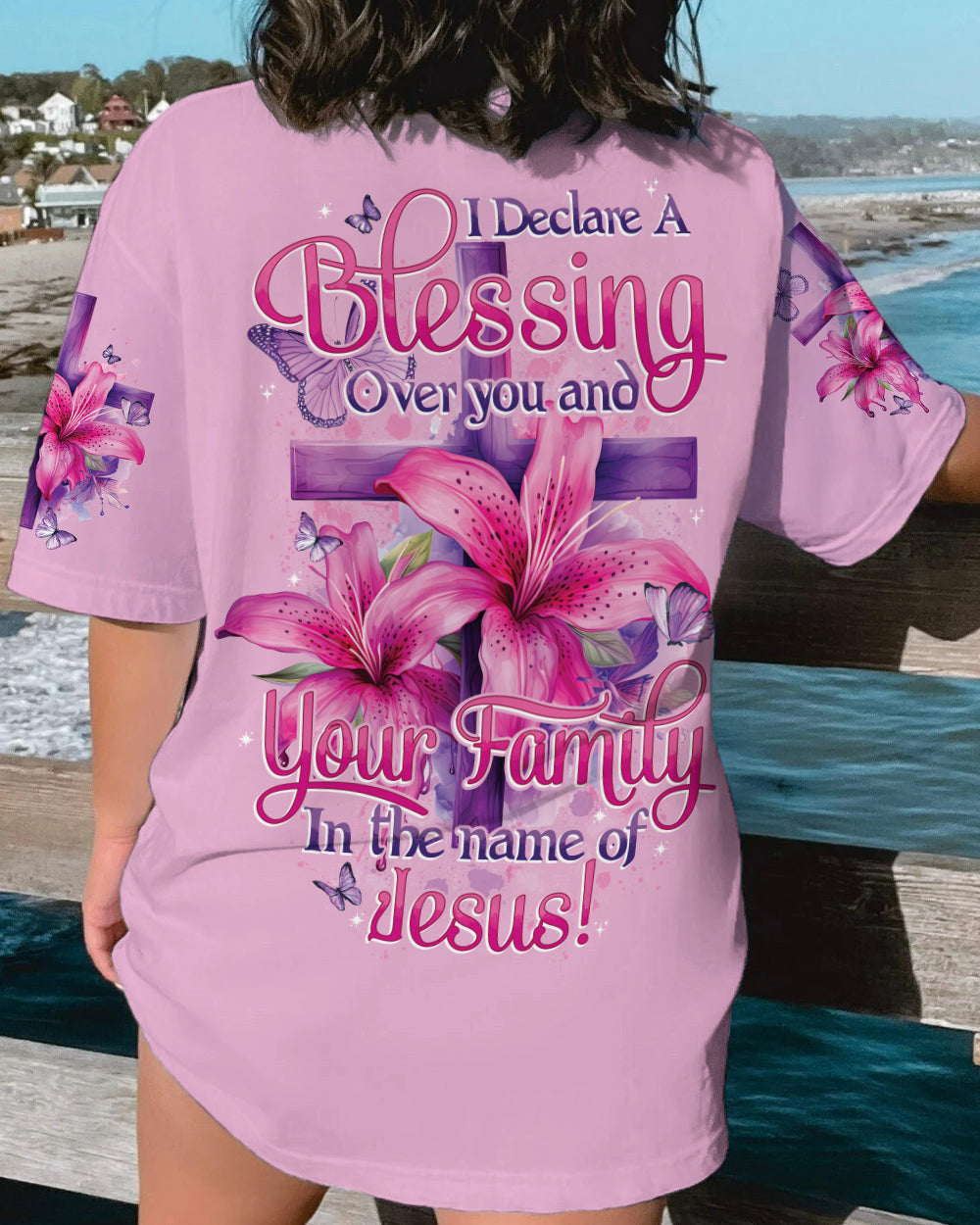 Blessing In The Name Of Jesus Women's All Over Print Shirt - Tytd2201242, easychoo.com