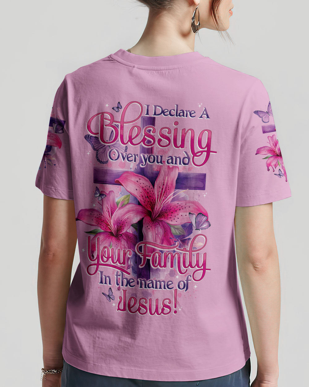 Blessing In The Name Of Jesus Women's All Over Print Shirt - Tytd2201242, easychoo.com