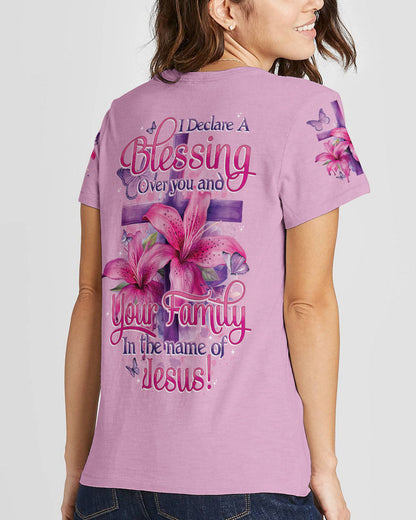 Blessing In The Name Of Jesus Women's All Over Print Shirt - Tytd2201242, easychoo.com