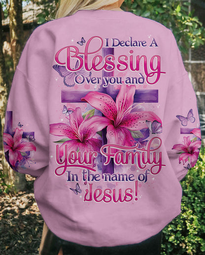 Blessing In The Name Of Jesus Women's All Over Print Shirt - Tytd2201242, easychoo.com