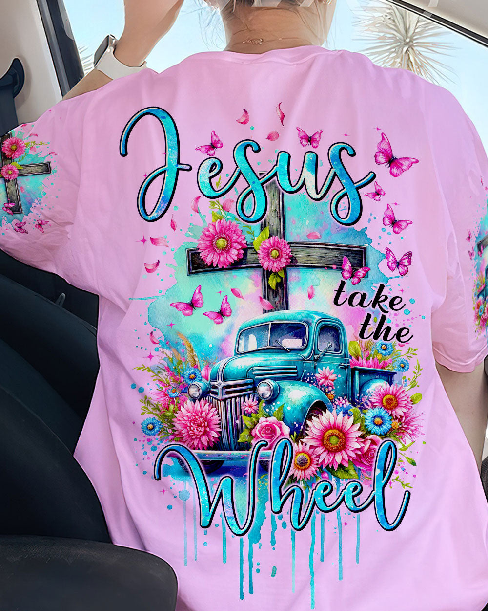 Jesus Take The Wheel Women's All Over Print Shirt - Tytm2111233, easychoo.com