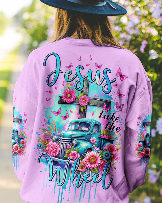 Jesus Take The Wheel Women's All Over Print Shirt - Tytm2111233, easychoo.com