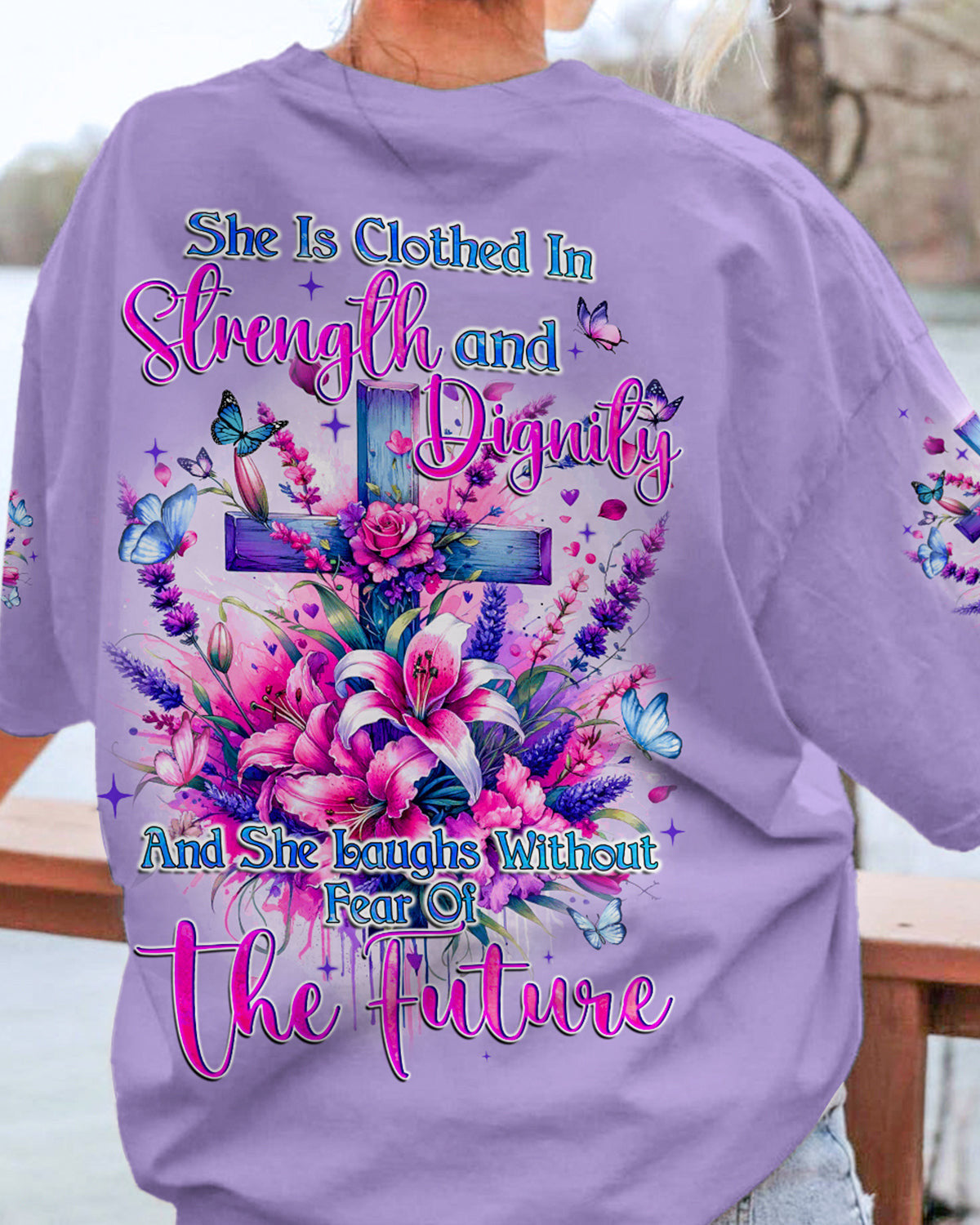Strength And Dignity Women's All Over Print Shirt - Tyqy2012231, easychoo.com
