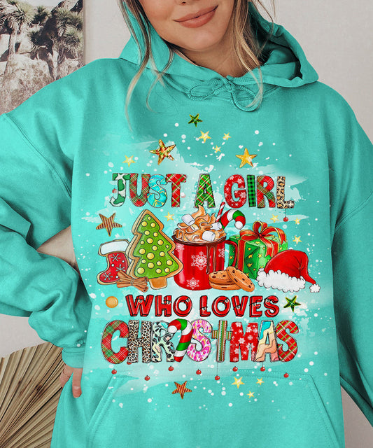 Just A Girl Who Loves Christmas Women's All Over Print Shirt - Yhlt911231, easychoo.com