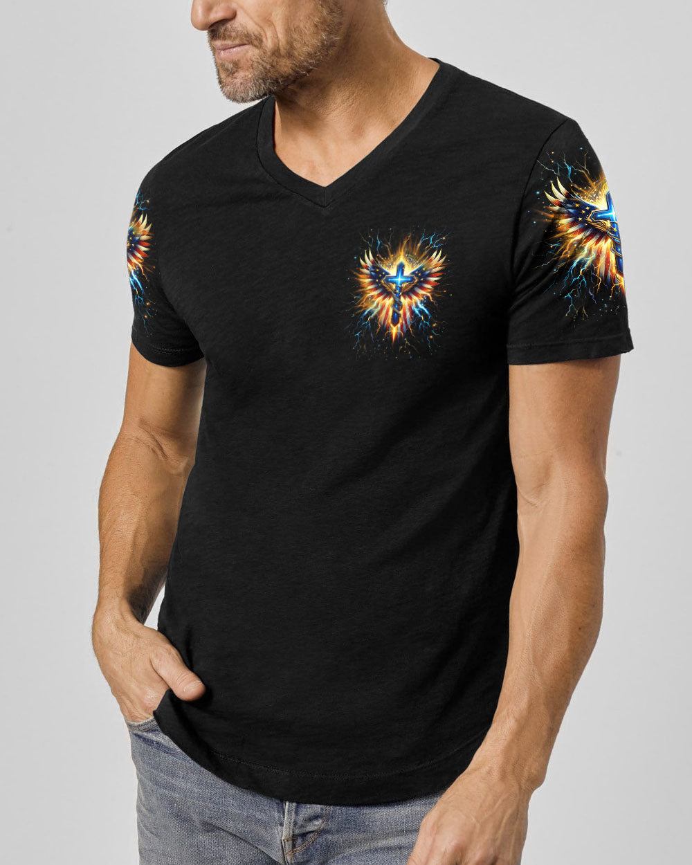 Be Strong And Courageous Men's All Over Print Shirt - Yhhn0401242, easychoo.com