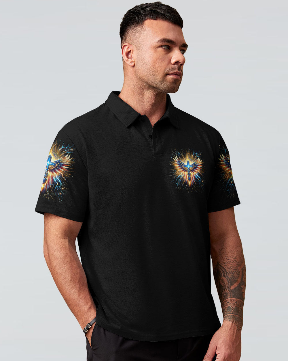 Be Strong And Courageous Men's All Over Print Shirt - Yhhn0401242, easychoo.com