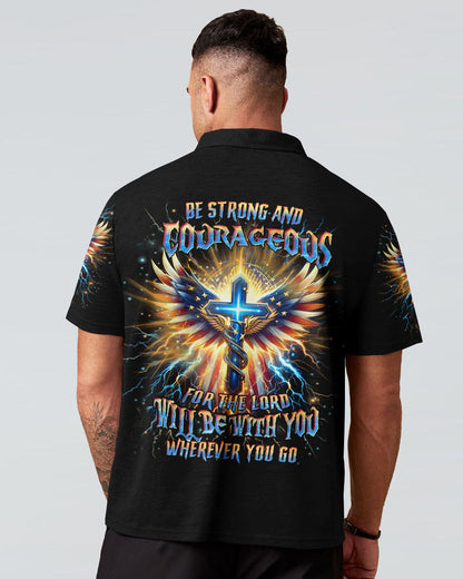 Be Strong And Courageous Men's All Over Print Shirt - Yhhn0401242, easychoo.com