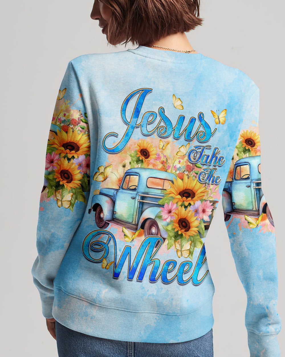 Jesus Take The Wheel Women's All Over Print Shirt - Tyqy1312232, easychoo.com