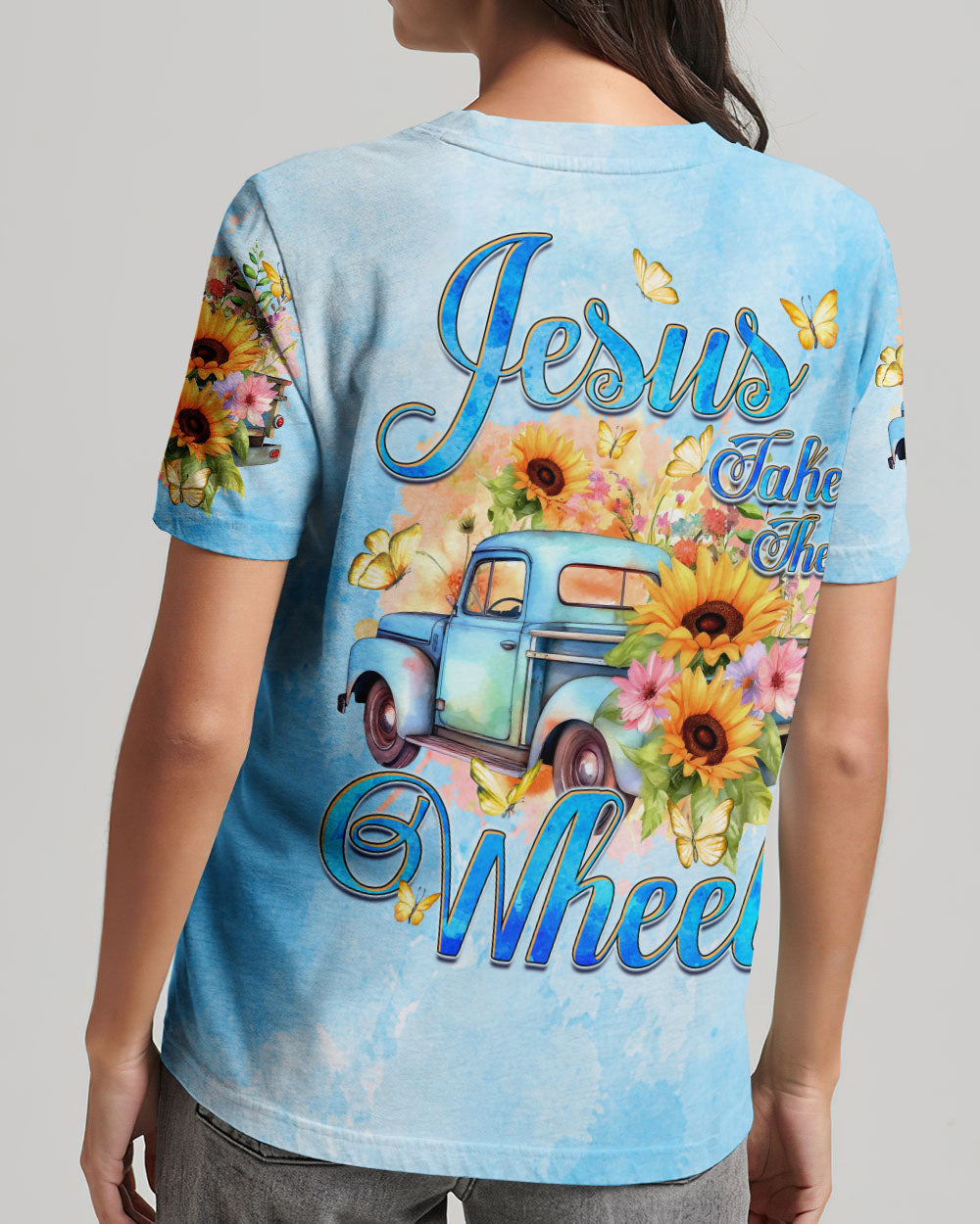 Jesus Take The Wheel Women's All Over Print Shirt - Tyqy1312232, easychoo.com