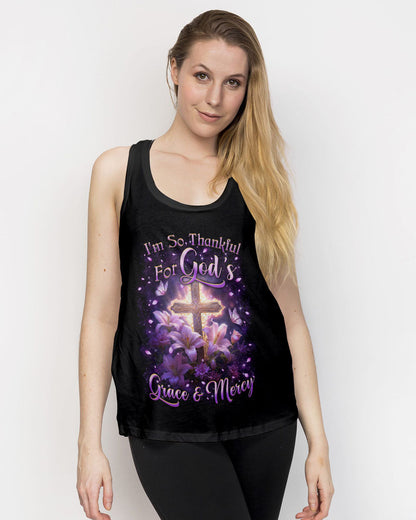 I'm So Thankful For God's Grace And Mercy Women's All Over Print Shirt - Yhkd2501241, easychoo.com