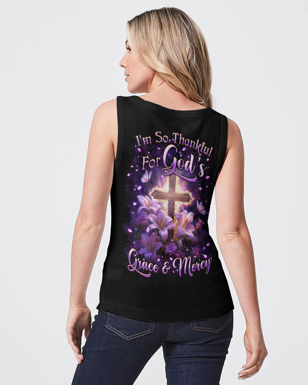I'm So Thankful For God's Grace And Mercy Women's All Over Print Shirt - Yhkd2501241, easychoo.com