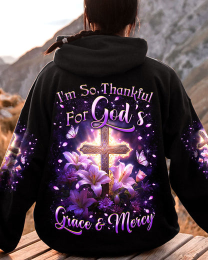 I'm So Thankful For God's Grace And Mercy Women's All Over Print Shirt - Yhkd2501241, easychoo.com