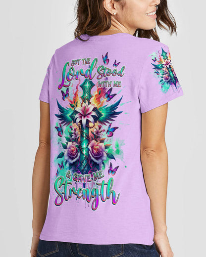 Lord Stood With Me Cross Wings Women's All Over Print Shirt - Tlnz2201248, easychoo.com