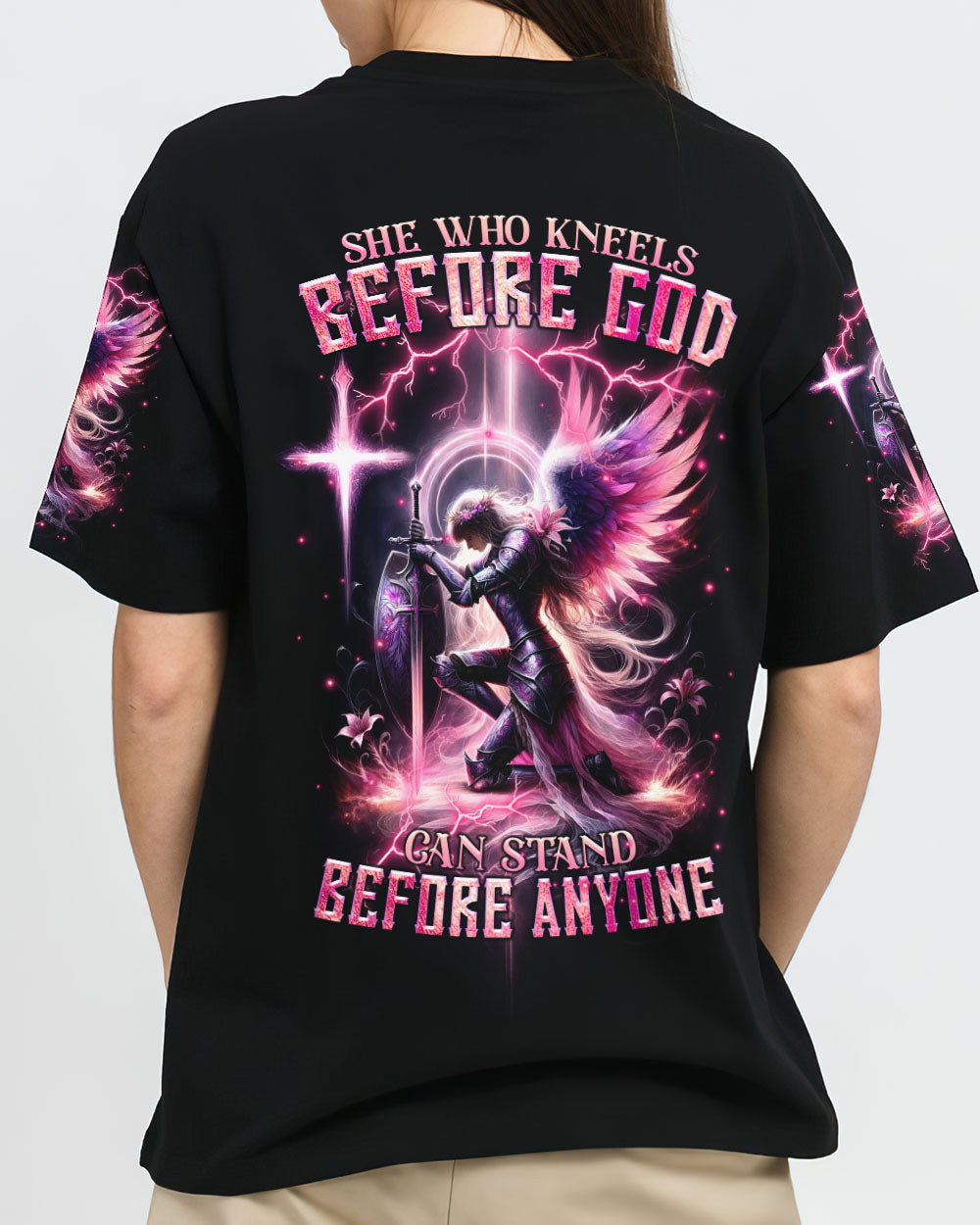 I Believe In God Warrior Women's All Over Print Shirt - Tlnz2211234, easychoo.com