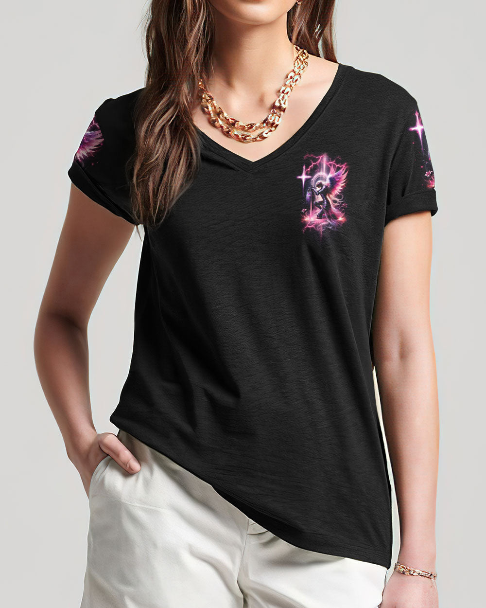 I Believe In God Warrior Women's All Over Print Shirt - Tlnz2211234, easychoo.com