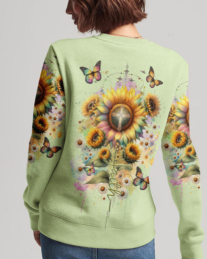 Faith Sunflower Women's All Over Print Shirt - Tltr0812234, easychoo.com