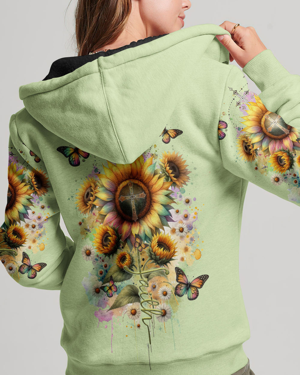 Faith Sunflower Women's All Over Print Shirt - Tltr0812234, easychoo.com