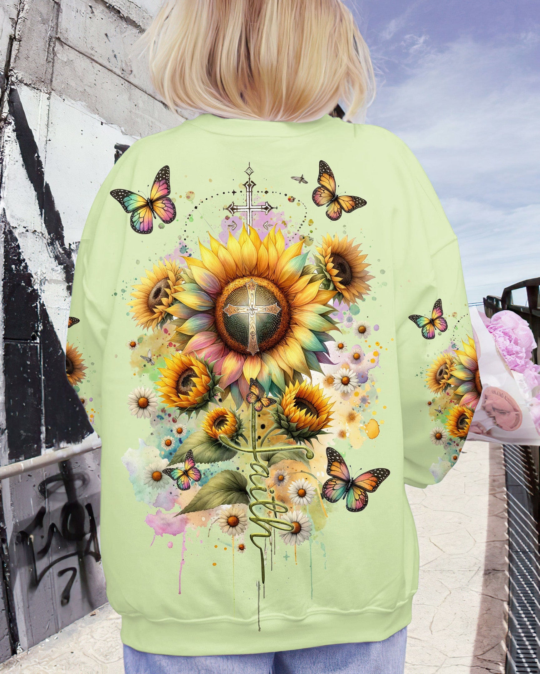 Faith Sunflower Women's All Over Print Shirt - Tltr0812234, easychoo.com