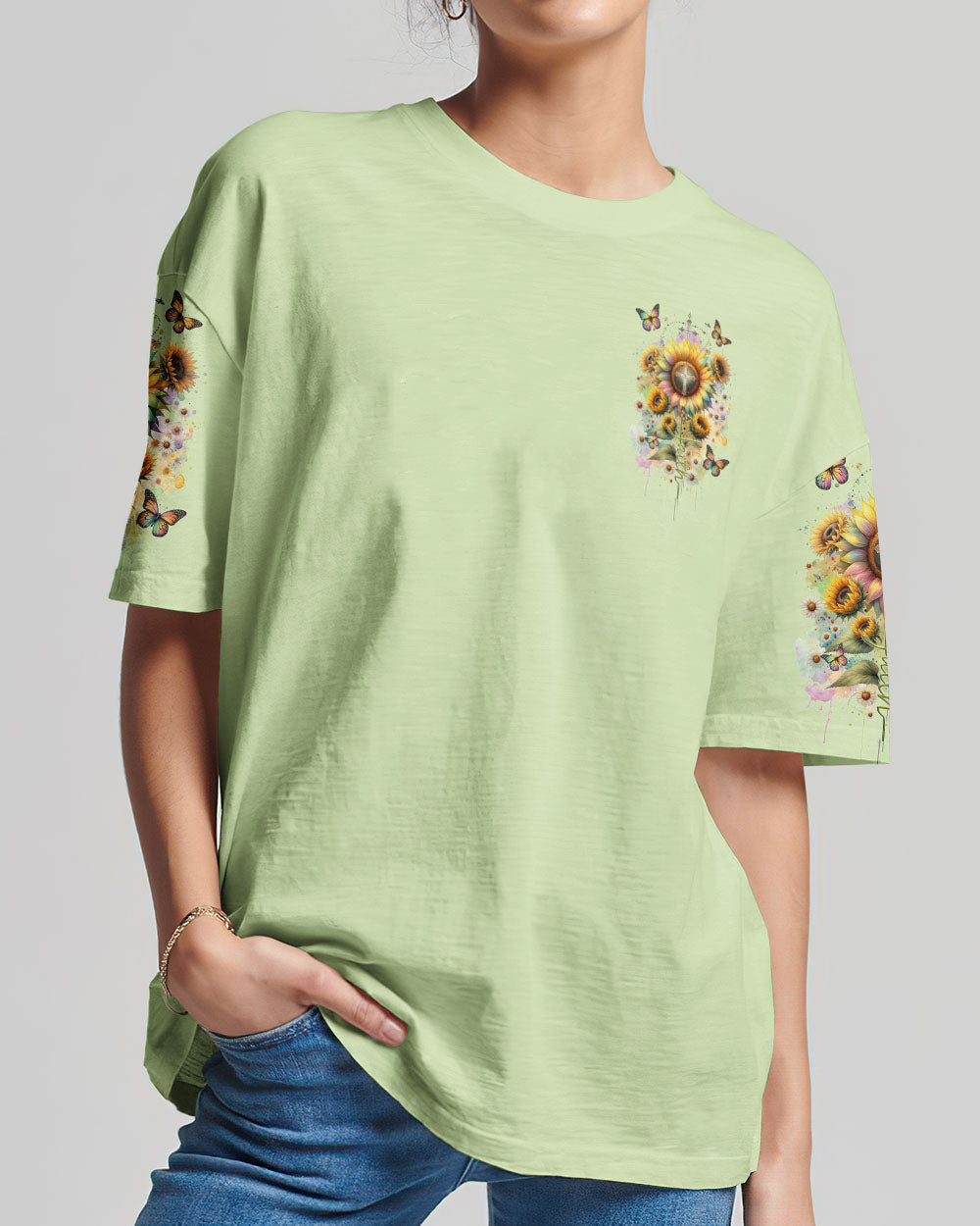 Faith Sunflower Women's All Over Print Shirt - Tltr0812234, easychoo.com