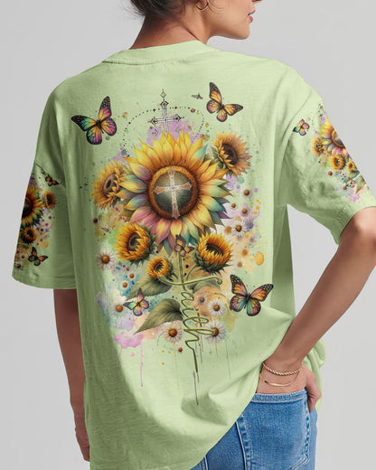 Faith Sunflower Women's All Over Print Shirt - Tltr0812234, easychoo.com
