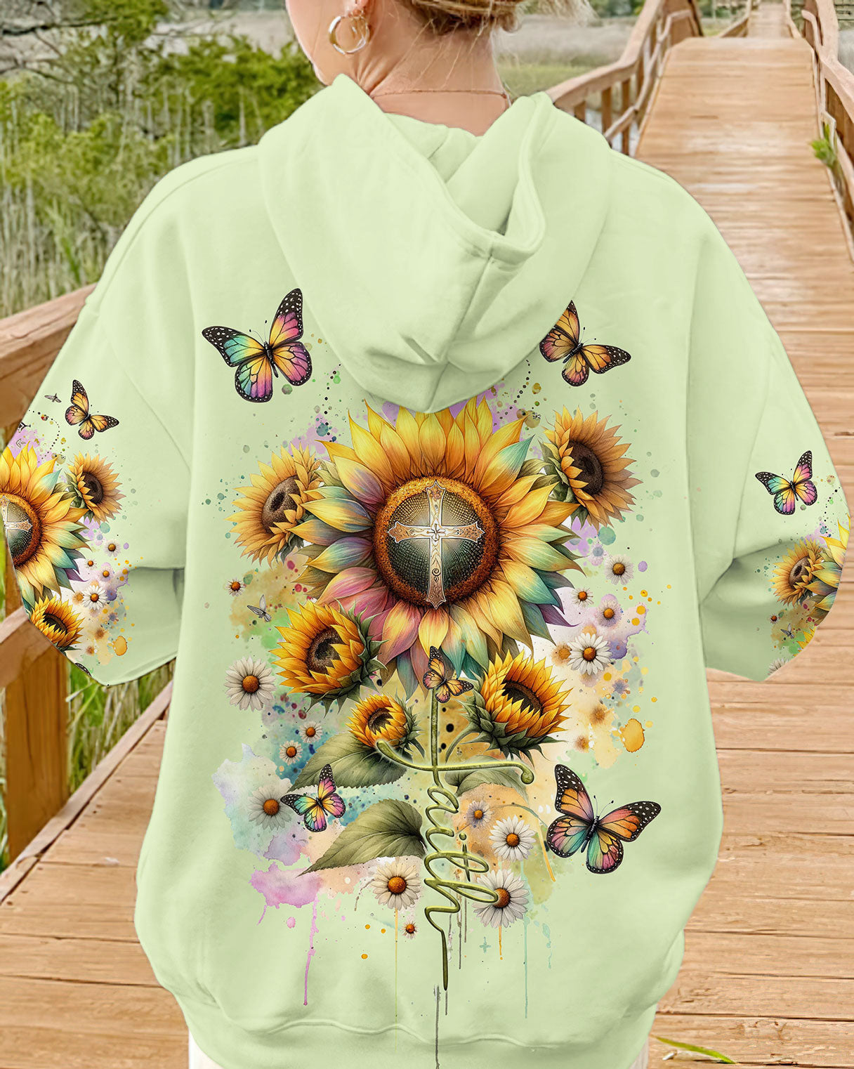 Faith Sunflower Women's All Over Print Shirt - Tltr0812234, easychoo.com