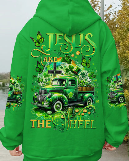 Jesus Take The Wheel Patrick's Day Women's All Over Print Shirt - Tytd0301242, easychoo.com