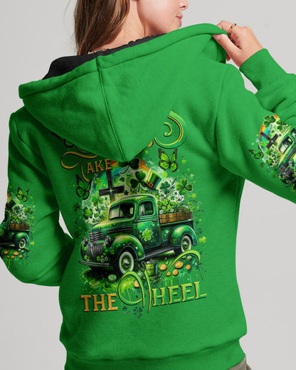 Jesus Take The Wheel Patrick's Day Women's All Over Print Shirt - Tytd0301242, easychoo.com