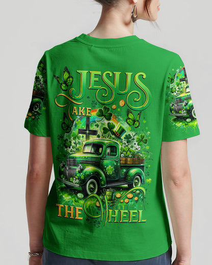 Jesus Take The Wheel Patrick's Day Women's All Over Print Shirt - Tytd0301242, easychoo.com
