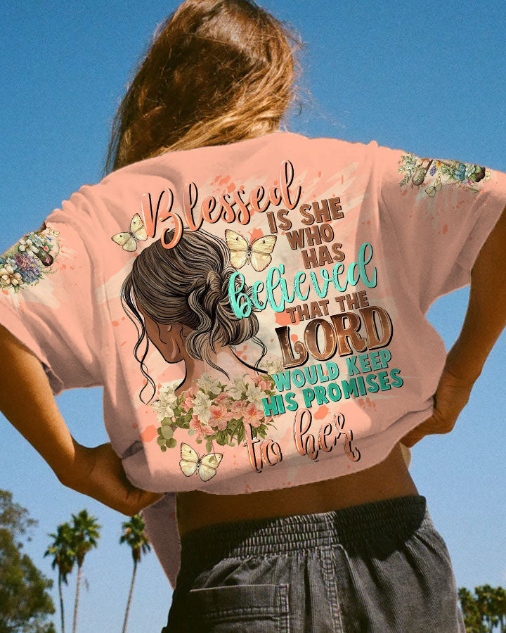 Blessed Is She Who Has Believed Women's All Over Print Shirt - Tltw2009231, easychoo.com