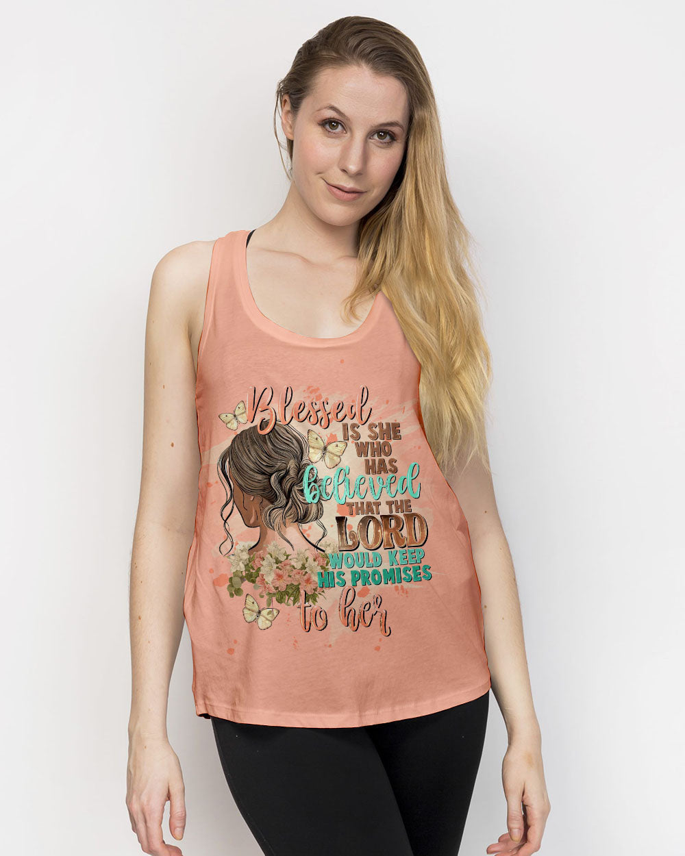 Blessed Is She Who Has Believed Women's All Over Print Shirt - Tltw2009231, easychoo.com