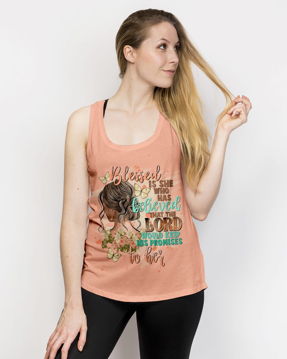 Blessed Is She Who Has Believed Women's All Over Print Shirt - Tltw2009231, easychoo.com