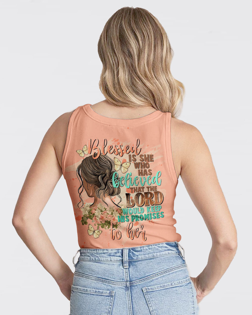 Blessed Is She Who Has Believed Women's All Over Print Shirt - Tltw2009231, easychoo.com