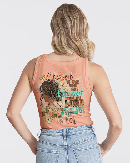 Blessed Is She Who Has Believed Women's All Over Print Shirt - Tltw2009231, easychoo.com