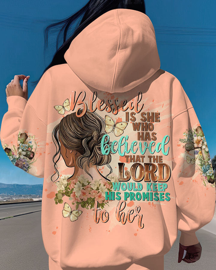 Blessed Is She Who Has Believed Women's All Over Print Shirt - Tltw2009231, easychoo.com