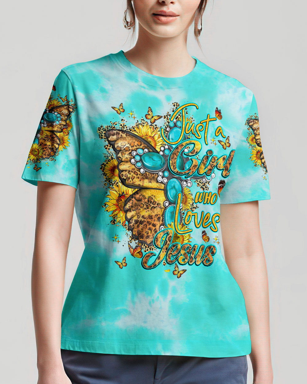 Just A Girl Who Loves Jesus Women's All Over Print - Ty0807231, easychoo.com