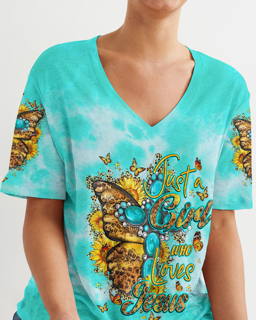 Just A Girl Who Loves Jesus Women's All Over Print - Ty0807231, easychoo.com