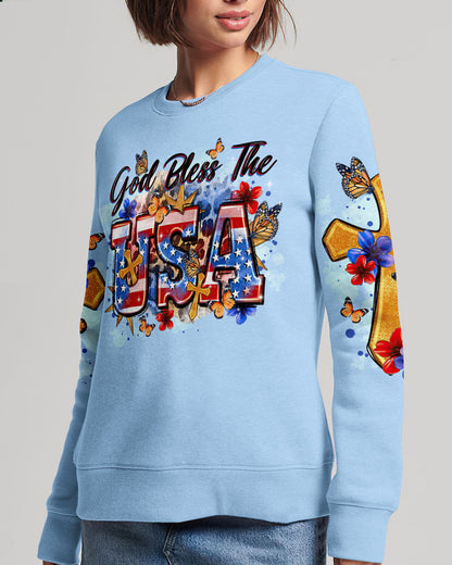 God Bless The USA Women's All Over Print Shirt - Tltr1509233, easychoo.com