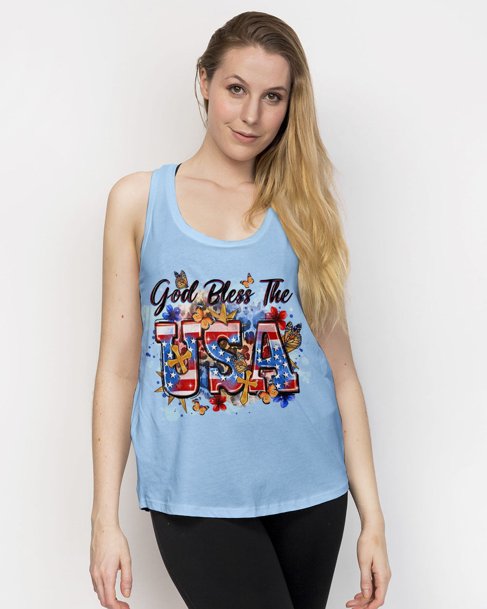 God Bless The USA Women's All Over Print Shirt - Tltr1509233, easychoo.com