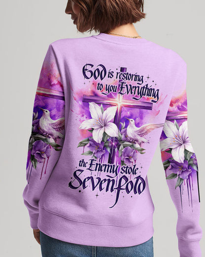 God Is Restoring To You Everything Women's All Over Print Shirt - Ty2508234, easychoo.com