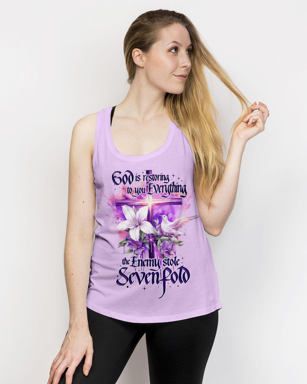 God Is Restoring To You Everything Women's All Over Print Shirt - Ty2508234, easychoo.com