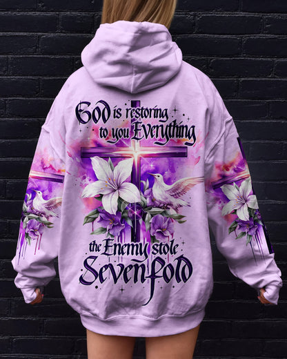 God Is Restoring To You Everything Women's All Over Print Shirt - Ty2508234, easychoo.com