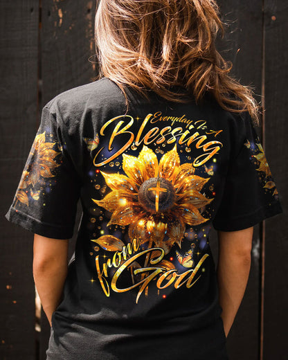 Everyday Is A Blessing From God Women's All Over Print Shirt - Tytm1407232, easychoo.com