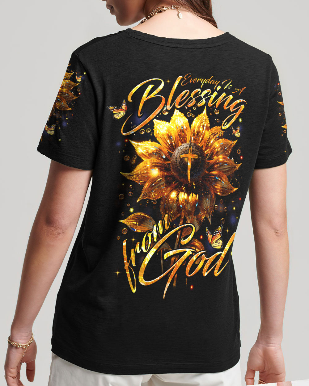 Everyday Is A Blessing From God Women's All Over Print Shirt - Tytm1407232, easychoo.com