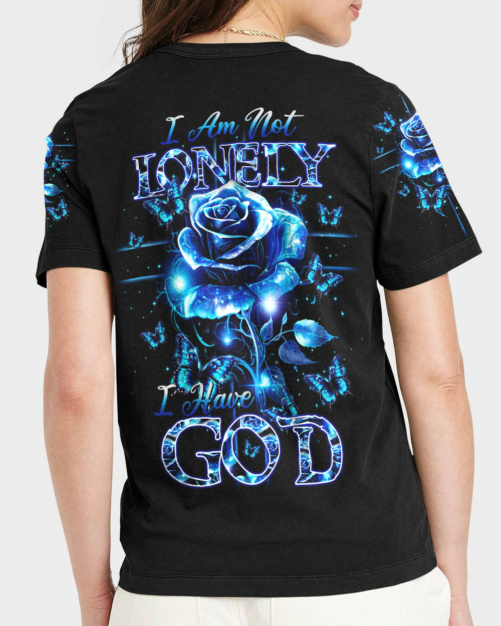 I Have God Rose Women's All Over Print Shirt - Ty2706232, easychoo.com
