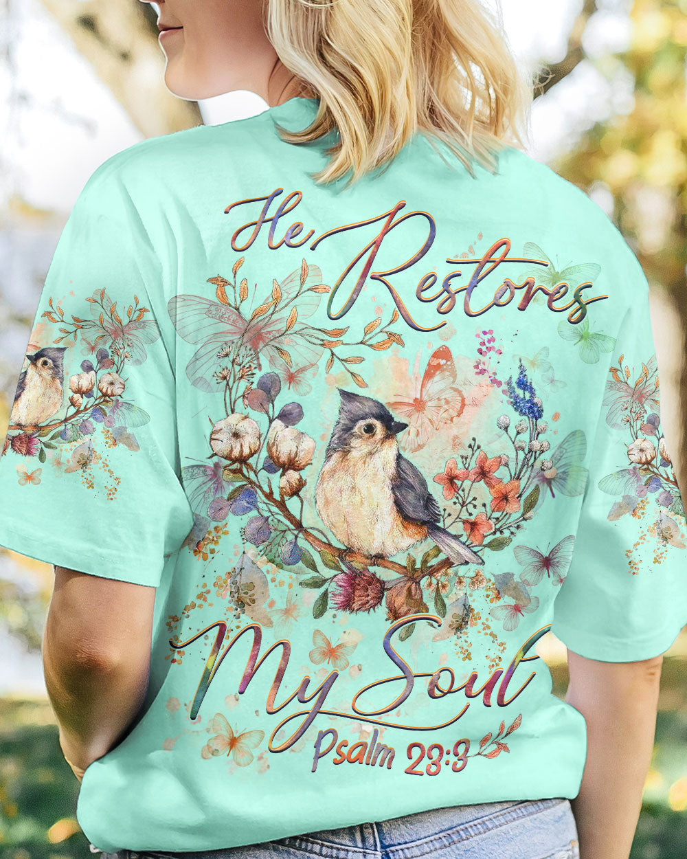 He Restores My Soul Women's All Over Print Shirt - Yhhg1809232, easychoo.com
