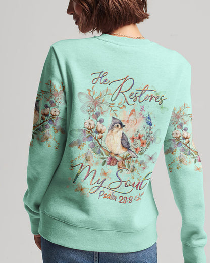 He Restores My Soul Women's All Over Print Shirt - Yhhg1809232, easychoo.com