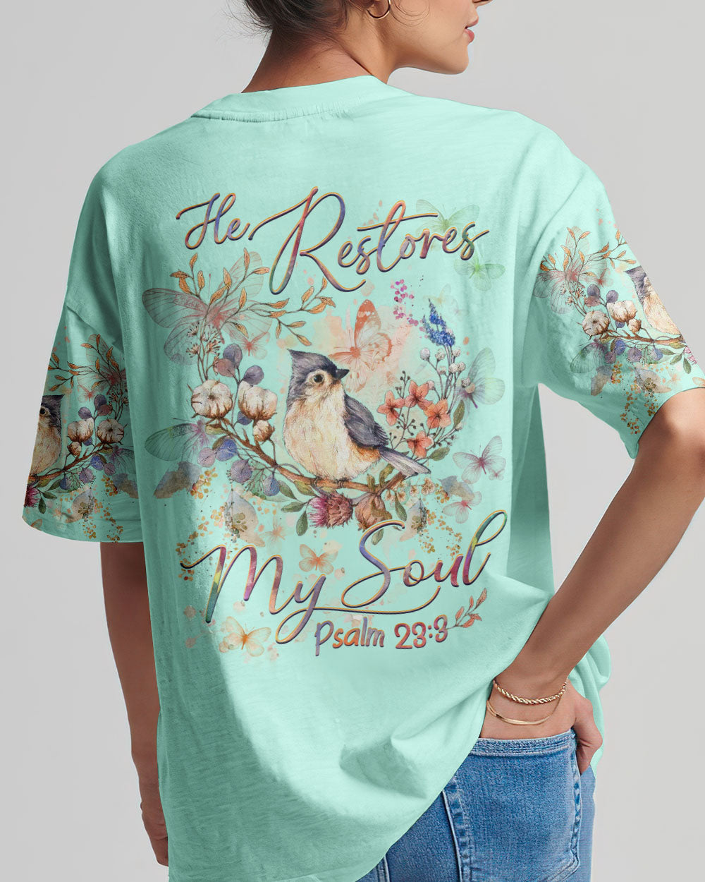 He Restores My Soul Women's All Over Print Shirt - Yhhg1809232, easychoo.com