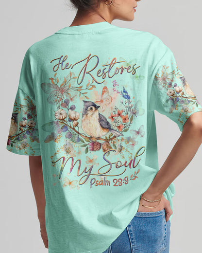 He Restores My Soul Women's All Over Print Shirt - Yhhg1809232, easychoo.com